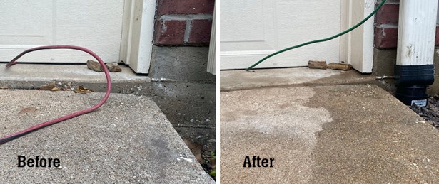 Concrete Raising Before/After
