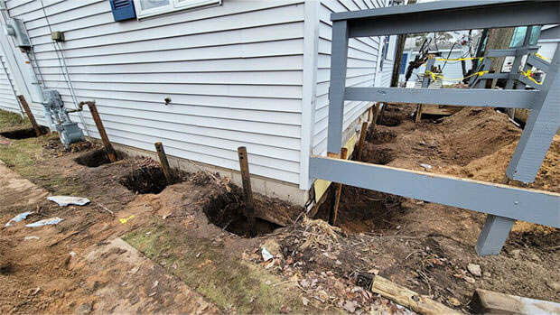 Sinking Foundation Repairs in Wausau